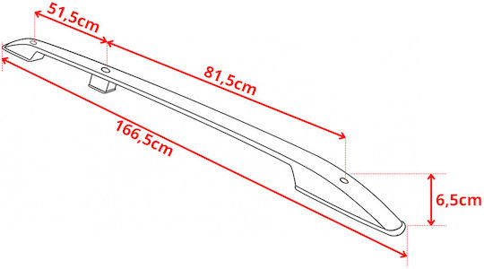 Roof Rails Fiat Doblo Short 2010-2022 Aluminum Durable
