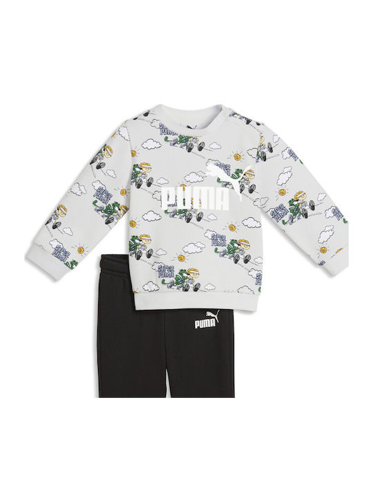 Kids Sweatpants Set White Minicats Minicats