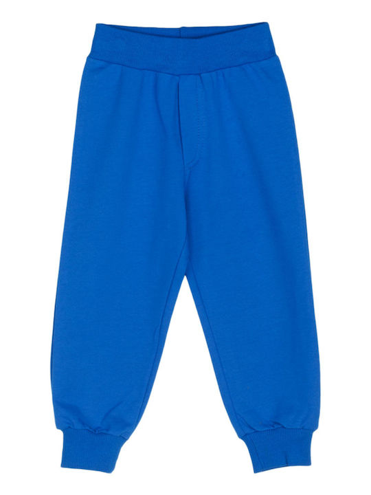 Kids' Set with Pants Summer 2pcs White - Royal Blue