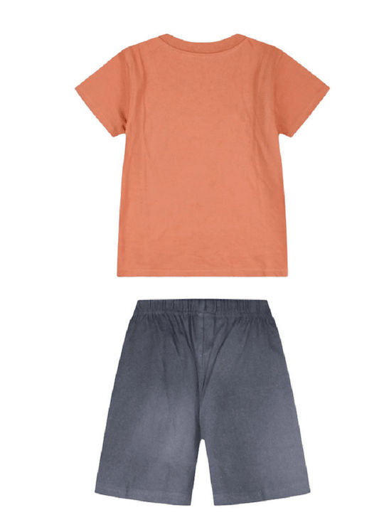 Kids Set with Shorts Summer 2 Pieces Paprika Paprika Paprika