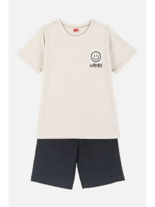 Kids' Set with Shorts Summer 2pcs Beige No Rules