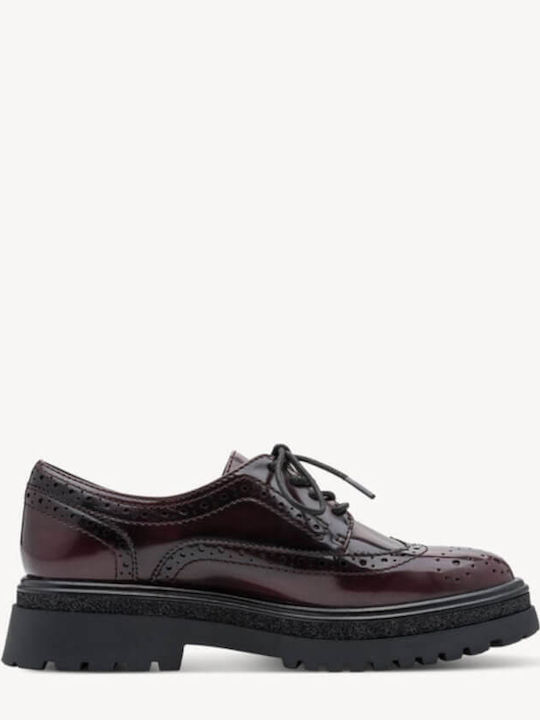 Women's Oxfords in Burgundy Colour