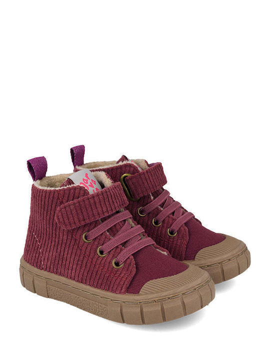 Anatomische Leder Kinderstiefel Barefoot Rote