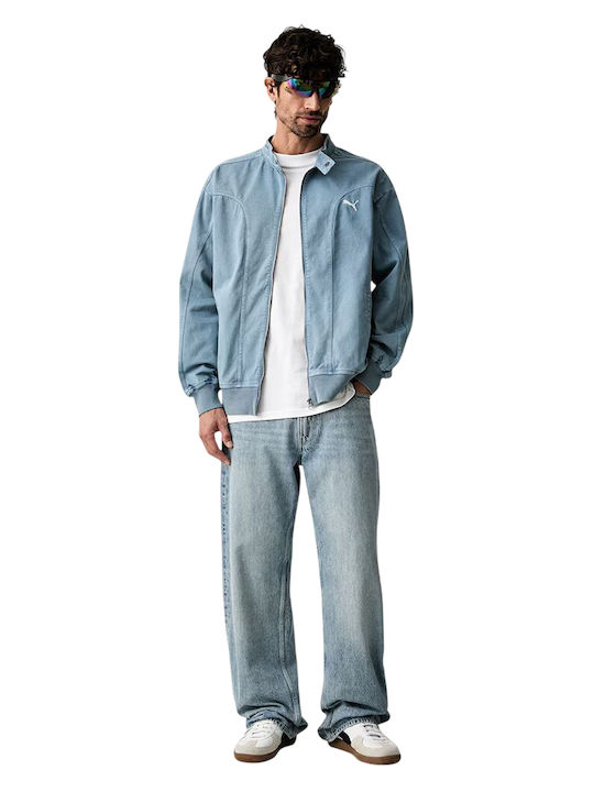 Herren Jacken Hellblau