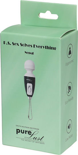 Pure Lust- P.S. Sex Solves Everything Mini Δονητής Μασάζ Μαύρος