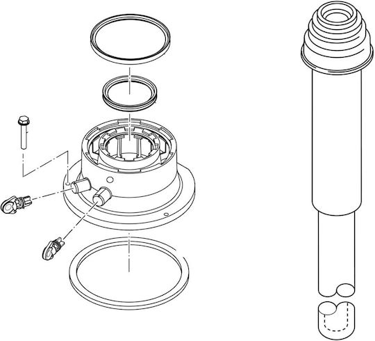 Vertical Flue Set Bosch Fc-set60 7738112504