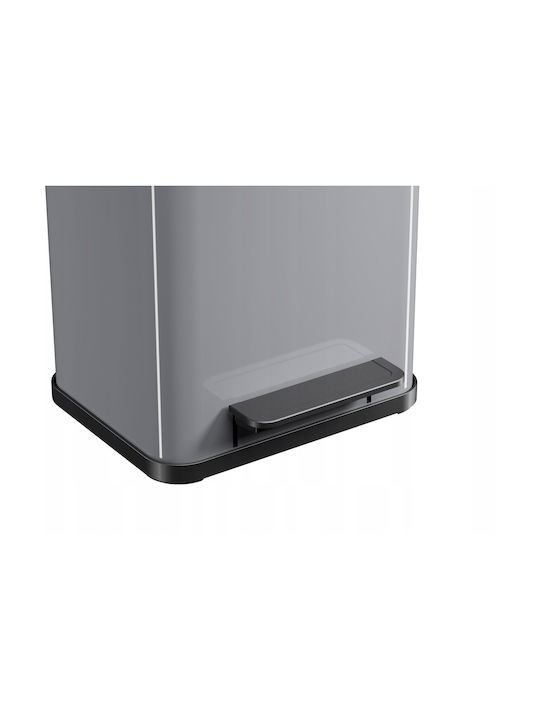 Hailo Hailo Mülleimer Aus Inox Mit Pedal Graue 17lt