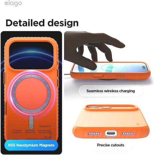 Elago Back Cover Σιλικόνης Πορτοκαλί (iPhone 17 Pro Max)
