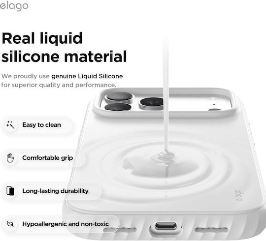 Elago Back Cover Σιλικόνης Λευκό (iPhone 17 Pro Max)