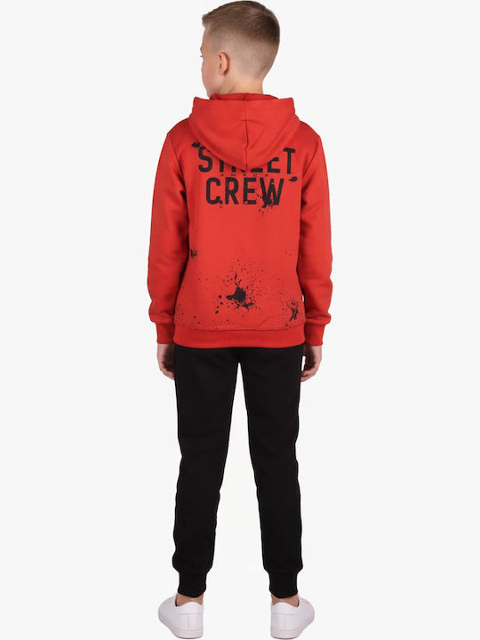 Kids Sweatpants Set Orange Street Crew