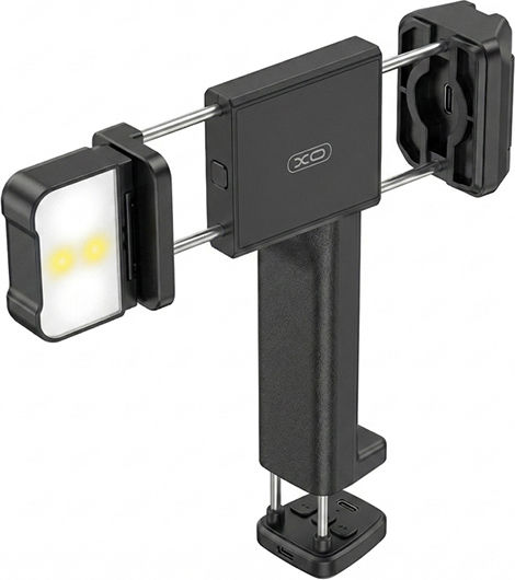 Portable Mobile Stand Adjustable Mounting Clip Built In Light XO SS42