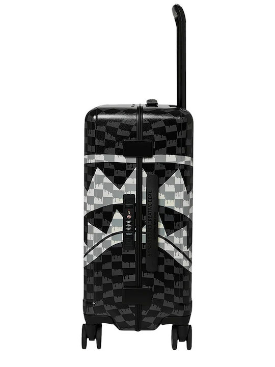 Sprayground Check Shark Koffer Reise Schwarz Und Weiß Drip
