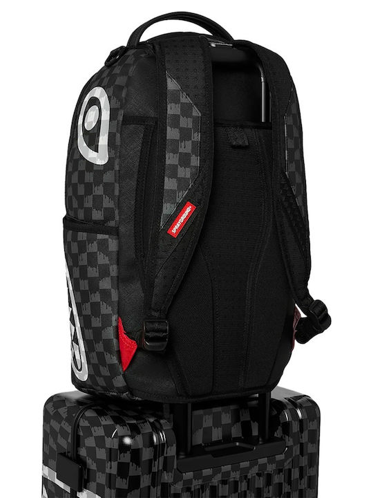 Sprayground Check Shark Koffer Reise Schwarz Und Weiß Drip