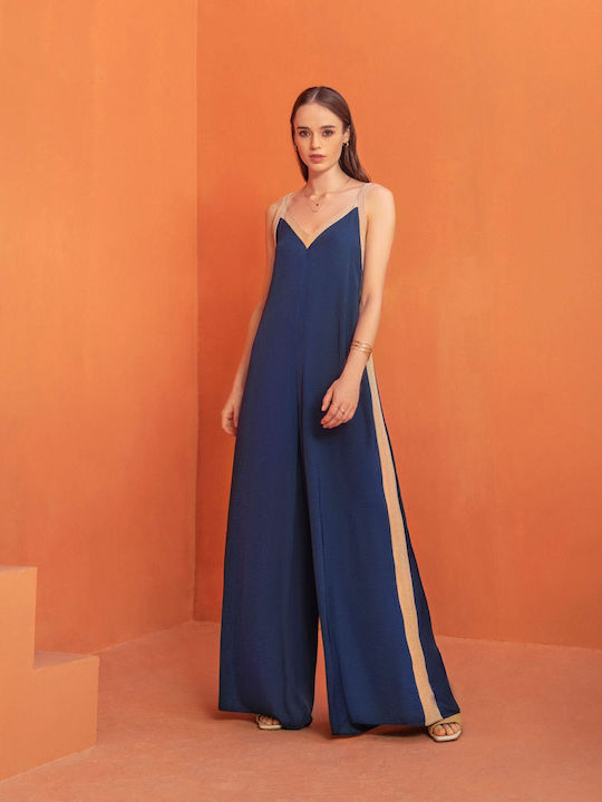 Damen Jumpsuit Dunkelblau
