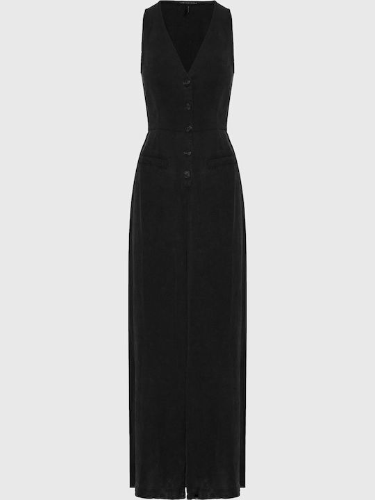 Women's Sleeveless One-piece Jumpsuit Black