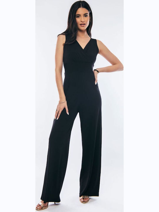 Women's Sleeveless One-piece Jumpsuit Black