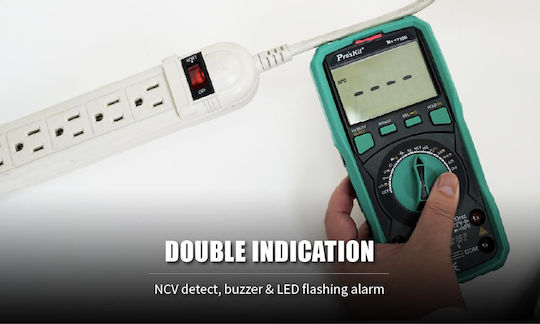Proskit Digital Multimeter True RMS with Buzzer with AC / DC / Resistance / Capacitance / Temperature Measurement MT-1710N