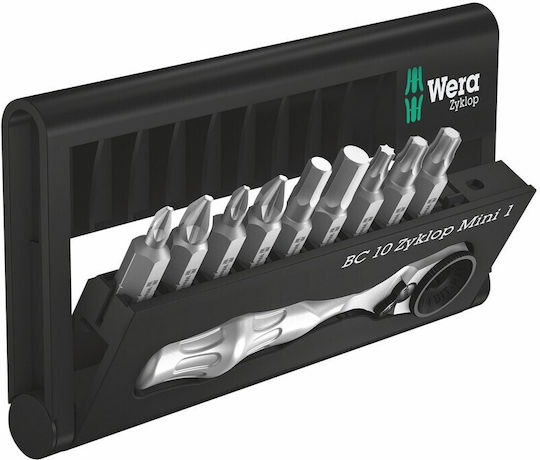 Wera Ratchet with Sockets 1\4" 10 Pieces
