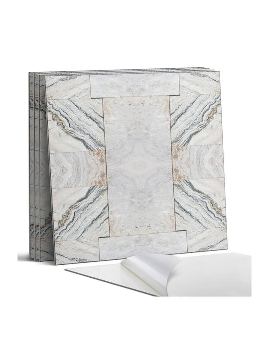 Set Vinyl Kacheln Mit Gedrucktem Naturstein Design 4x50x50 cm