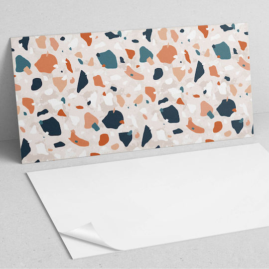 Ready To Install Printed Vinyl Tiles Packaging Abstract Stone Pattern 6x60x30 Pcs