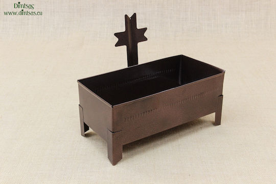 Simple Or Water Sand Hammered Brown Candle Holder