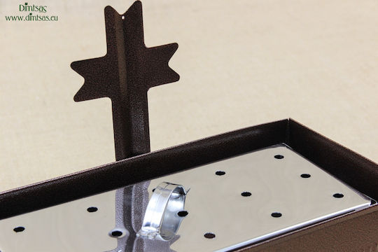 Simple Or Water Sand Hammered Brown Candle Holder