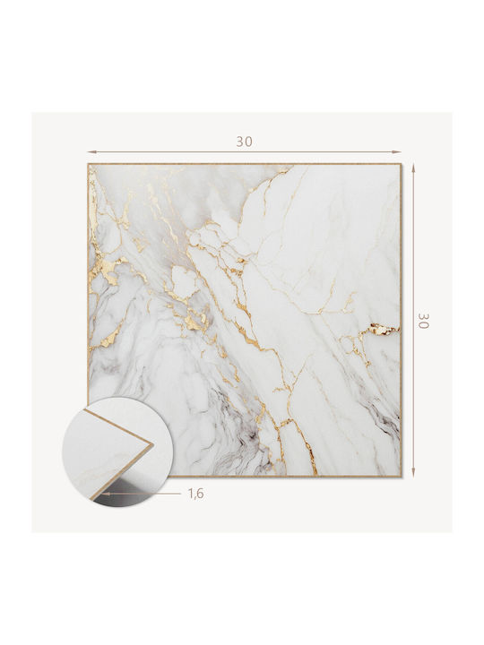 Decorare De Perete Din Vinil Birou Elegant Vene De Marmură 9x30x30 Bucăți