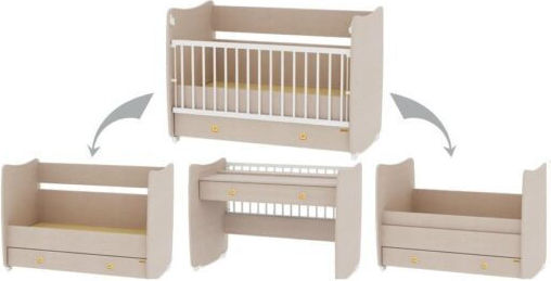 Lorelli Dream White Crib with Mattress and Drawer