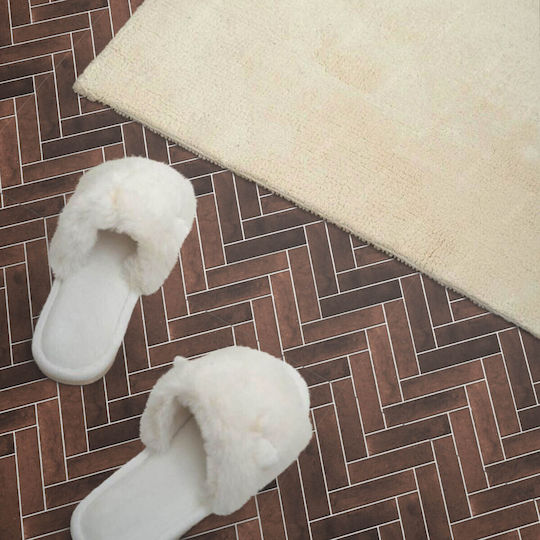 Decorative Tile Graphic Stickers Wooden Herringbone Design 4x50x50 Pc