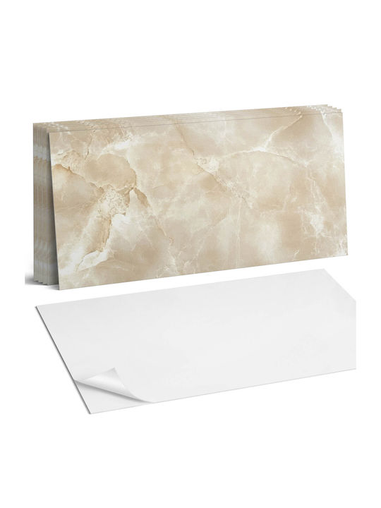 Σετ Πλακιδίων Βινυλίου Εκτύπωση Elegant Marble Structure 6x60x30 Εκ