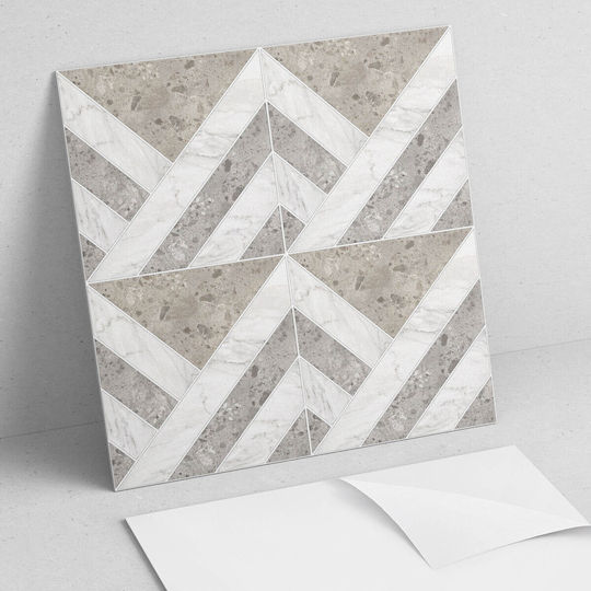 Coloray Wandsticker & Wandgemälde Verpackung Geometrisches Design Kacheln 4x50x50 cm