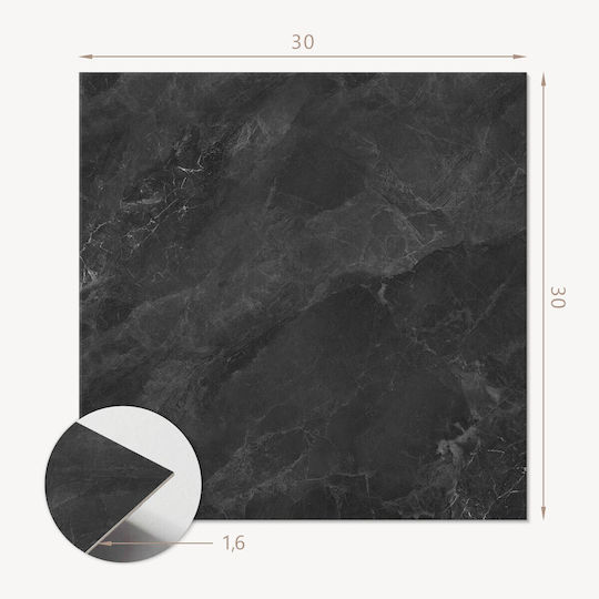 Set of Vinyl Tiles Kitchen Natural Stone Texture 9x30x30 Pcs