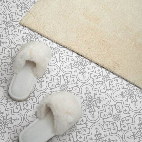 Vinyl Tiles Floral Pattern Kitchen 4x50x50 cm