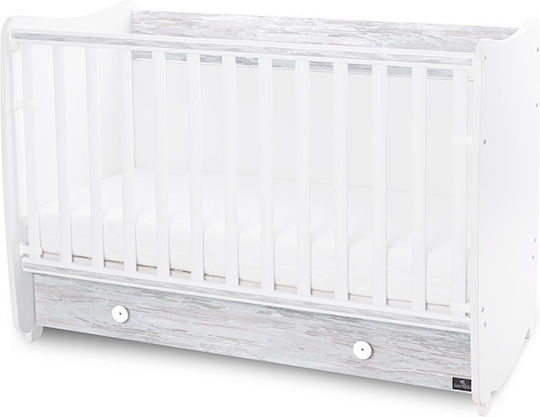 Lorreli Babybett Wiege Dream Weiß mit Matratze & Schublade