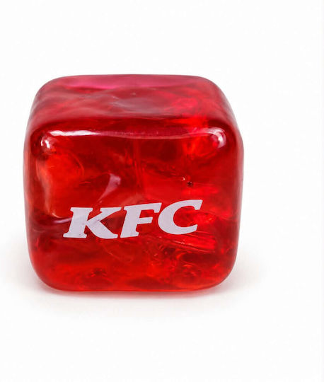 Schylling Needoh Nice Cube KFC Squishy Куб Искрящ Червен