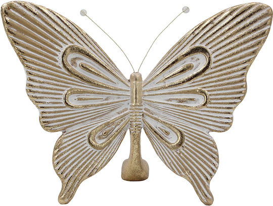 Keskor Figurină Decorativă Fluture Din Polirosină 19x7x13cm