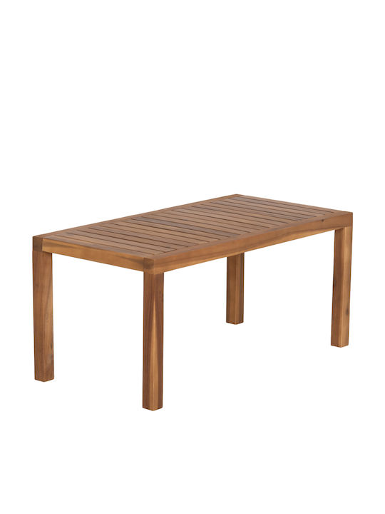 Wooden Sitting Room Table for Small Outdoor Spaces Kirby Natural 88x44x40cm