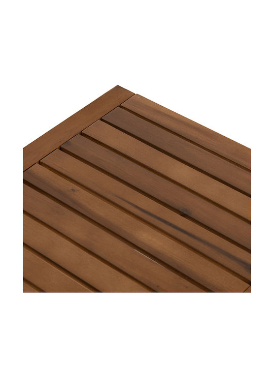 Wooden Sitting Room Table for Small Outdoor Spaces Kirby Natural 88x44x40cm