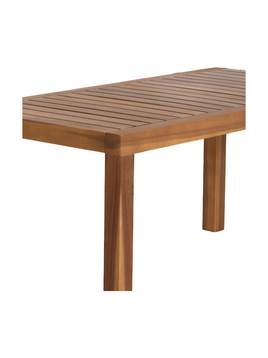 Wooden Sitting Room Table for Small Outdoor Spaces Kirby Natural 88x44x40cm