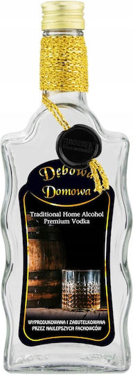 Sticlă Mică Decorată Fala 500ml Oak Bourbon Brandy