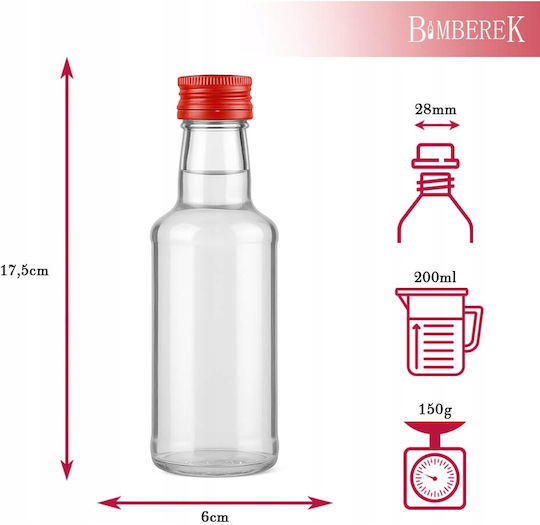 5x Monopol 200ml Μπουκάλι + Καπάκι