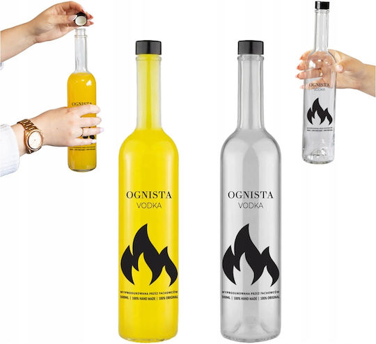 Futura 500ml Fire Vodka Bottle Vodka Bimber Glass Bottles Printing