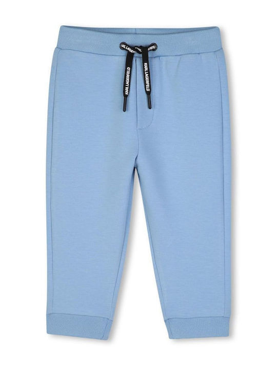 Kids Sweatpants Set With Jacket With Top Light Blue