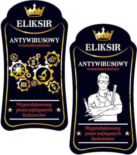 10x Ετικέτες Premium Antio Elixir Βότκα