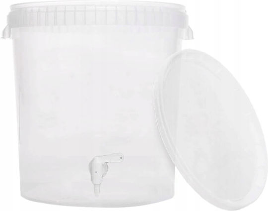 Abfüllset 33l Transparentes Behälter + Likör Wein Bier Hahnensatz
