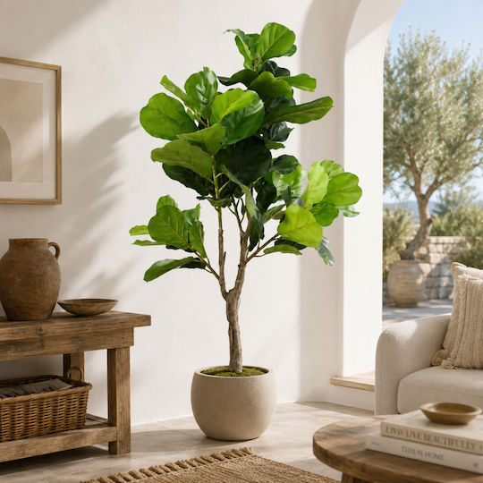 Artificial Ficus Lyrata Potted Plant 150cm 87745 Artificial Ficus Lyrata Potted Plant 150cm 87745