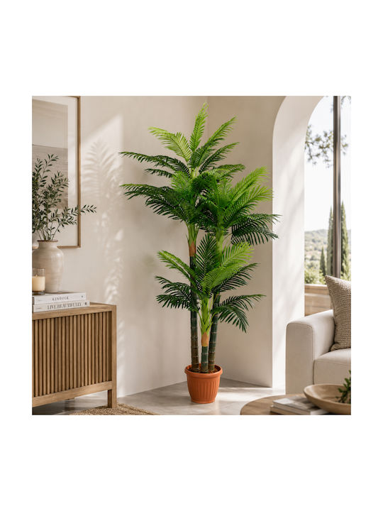 Plantă Artificială Palmier Areca În Ghiveci 180cm 99215