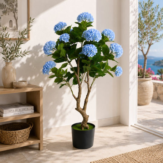 Hortensia Albastră Artificială În Ghiveci 140cm 87222-3