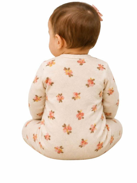 Babybol Set Body-uri Pentru Bebeluşi Cu Căciuliţă Catifea Ecru