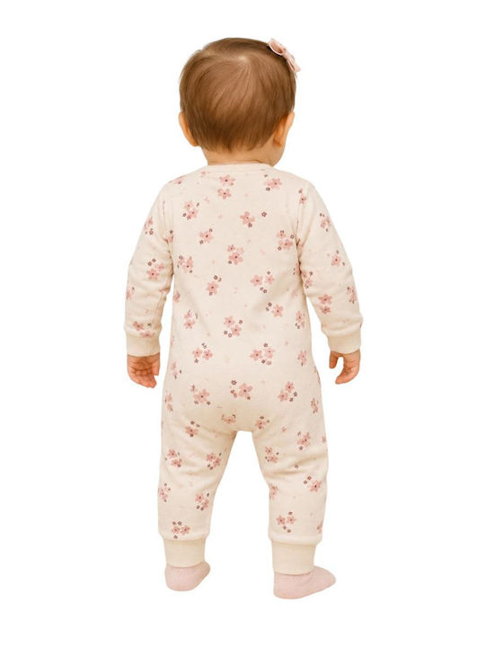Babybol Baby-Strampler Samt Ecru